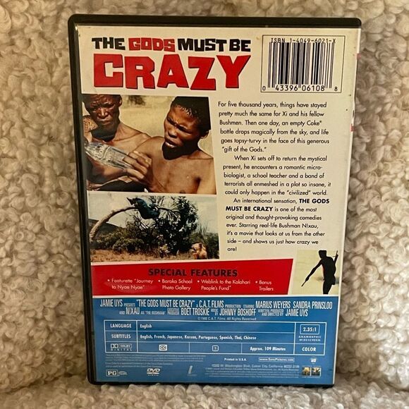 The Gods Must Be Crazy 1 Movie DVD - Picture 2 of 2